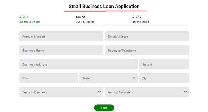 Balboa Capital Personal Loan Application