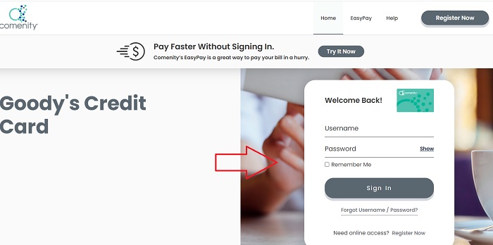 Goody’s Credit Card Login